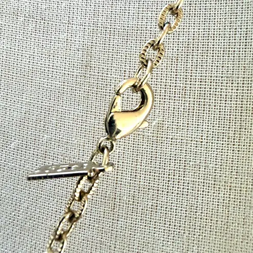 1928 Jewelry Floral Butterfly Pendant Necklace with Ring Holder Loop