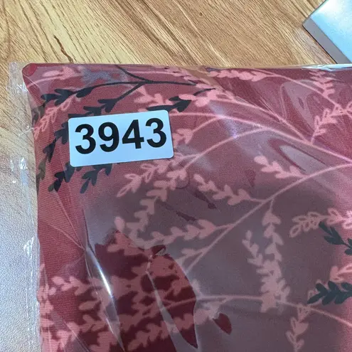 Catherines  Women Boho Button Tunic Top 2X Rust Abstract Leaf Print Whimsy Earthy