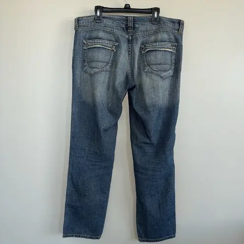 Scervino Street Woman’s Y2K Jeans Size 30 Embellished Beads Sequins XE6021 Italy Blue