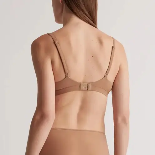 Quince NWOT Second Skin Crossover Bralette (2-pack) in Mocha Nude Sz small - Image 2