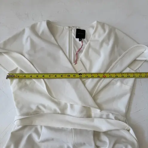 Alex Marie Beth White Jumpsuit Size 14 NWT