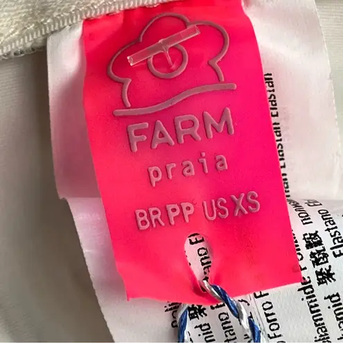 Farm Rio Banana Vichy Swim Bikini Top Womens Size XS Summer Vacation NEW