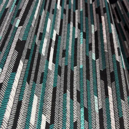 Catherines Geometric Stripe Tunic Top Size 2X Stretch Artsy Comfy Office Casual