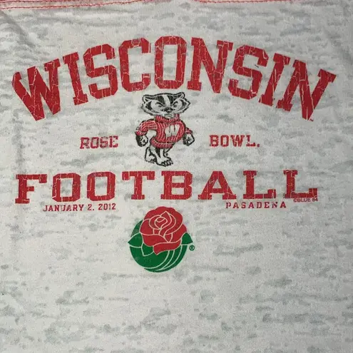 Blue 84 Women’s  Wisconsin Badger 2012 Rose Bowl Commemorative T-Shirt Size Large