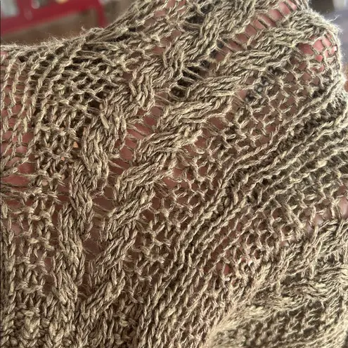 Denim & Supply Ralph Lauren Denim & Supply Cable Knit Sweater linen cotton Ralph Lauren olive green M NWT