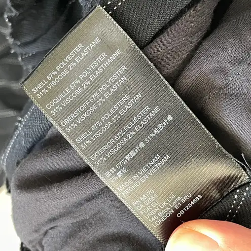 Anthropologie  Striped Pants patchwork panel womens Navy Blue (medium) artsy