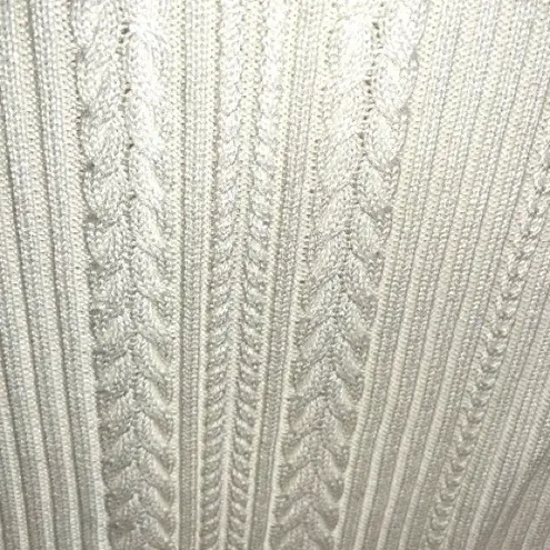 Calvin Klein  Cream Knitwear dress. Model has a full turtleneck, mine is split. - Image 5