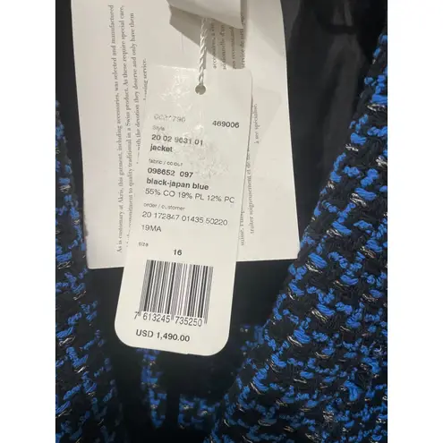 Akris Punto Tweed Blazer Size 16 New with Tags