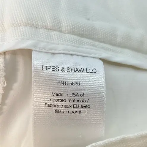 Veronica Beard Kimm Shorts Sailor Button Ivory White Size US 8