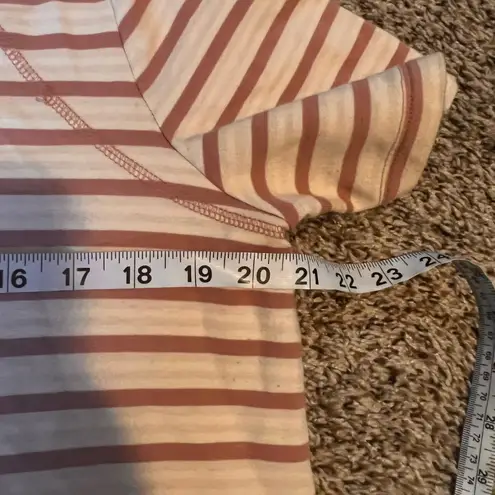 LOGO By Lori Goldstein LOGO Lori Goldstein Striped Pocket Tunic Top, Short Sleeve, Women's