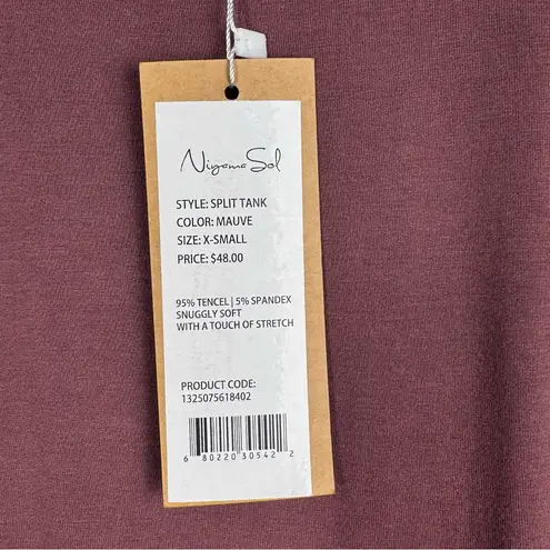 NWT Niyama Sol Split Tank Top Mauve XS Pink