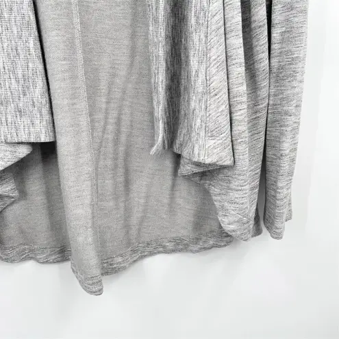 Athleta  Nirvana Wear Two Ways Wrap Cardigan Size S Gray Open Front Draped Design