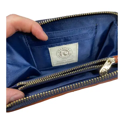 Spartina 449 Geometric Green/ Cream Leather and Linen Crossbody Bag with Wallet