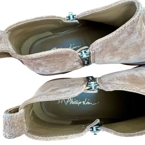 3.1 Phillip Lim  Alexa Suede Ankle Boot Size 39.5 9 9..5 Tan - Image 5