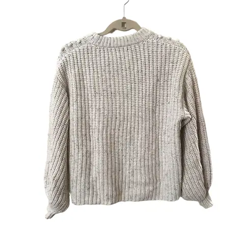 Saylor Keltie Pom-Pom Fisherman Sweater Sz XS