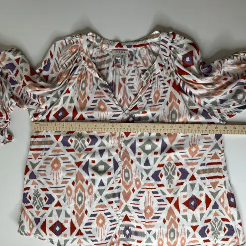 Andree by Unit Andree by Unit Modern Abstract Blouse Size 1X Long Sleeve Lightweight Artsy - Image 12