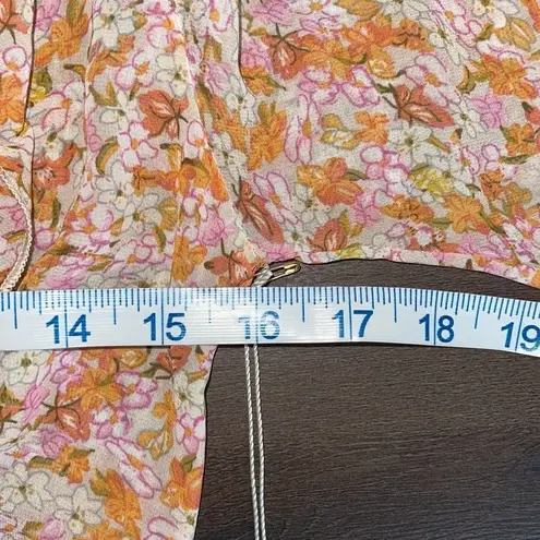 Bishop and Young Women's Zoey Floral Ruffle Mini Dress Multicolor Size Small NWT