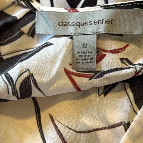 Classiques Entier โ Silk Floral Wrap Dress 12 Sleeveless Lined