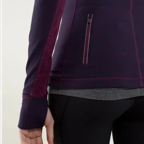 Lululemon Star Runner Pullover Hyper Stripe Plum / Plum