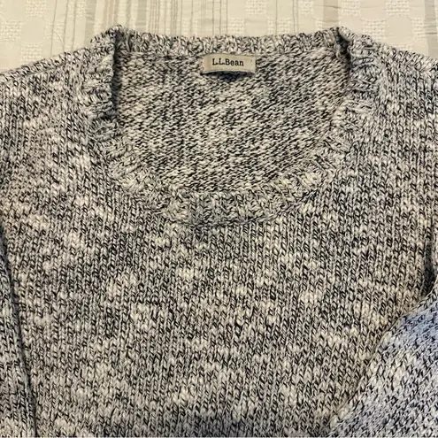 L.L. Bean Cotton Ragg Pullover Sweater Gray