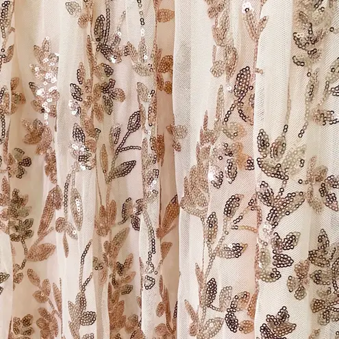 Baltic Born NWT  Destiny Sequin Maxi Dress Rose Gold Champagne Sz XL Formal Gown