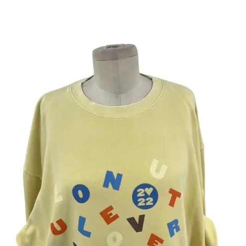 Harry Styles Love On Tour Palm Springs Exclusive Sweatshirt Yellow Size XL