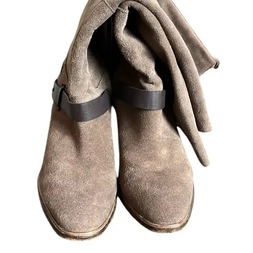 Dolce Vita Hawthorne Western Tall Suede Boot Tan Size 9