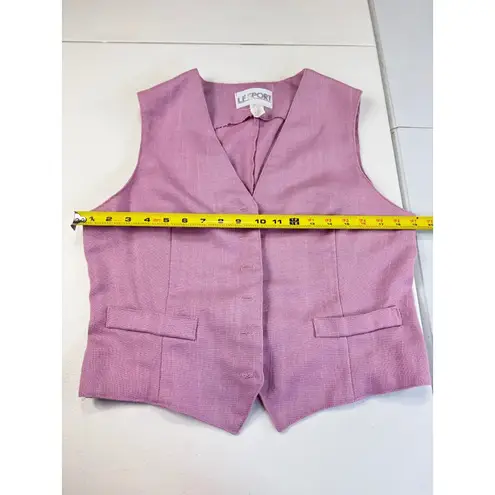 Vintage LF Sport Floral Skirt Set Vest Blouse Cottagecore Grandma Chic M Pink Size M