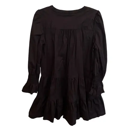 Tuckernuck Pomander Place Kenzo Navy Blue Cotton Poplin Tiered Dress Size XL