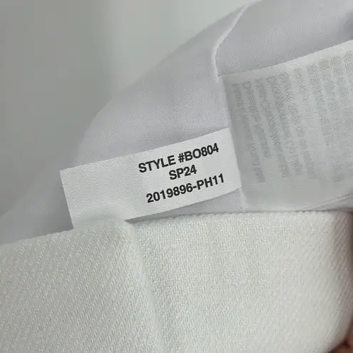 NWT J. Crew Womens White Relaxed Stretch Linen Blend Sydney Pant Size P12