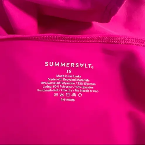 Summersalt Summersault The Tie Belted Cove One Piece Swimsuit Size 16 Beach Vacation Resort