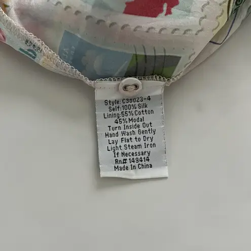 Johnny Was Sekai Mary silk maxi dress Sz Large Bohemian Chic Artsy Feminine