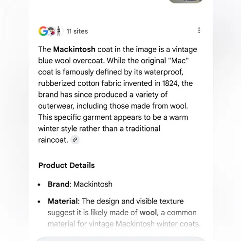 Vintage Mackintosh Women's Elegant Periwinkle Blue Wool Winter Coat | 14P