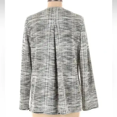 Max Studio  Blazer Jacket Textured Cream & Black Knit Tweed Women’s Size Medium M - Image 3