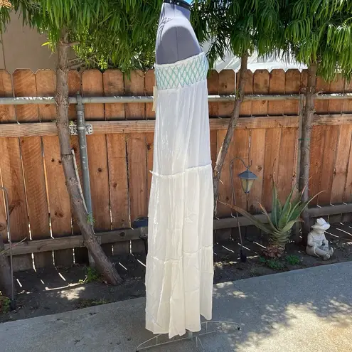 Love Stitch Strapless Maxi Swimwear Coverup