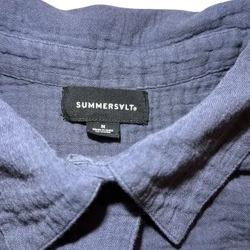 Summersalt The Going Places Gauze Button- Down Camp Shirt