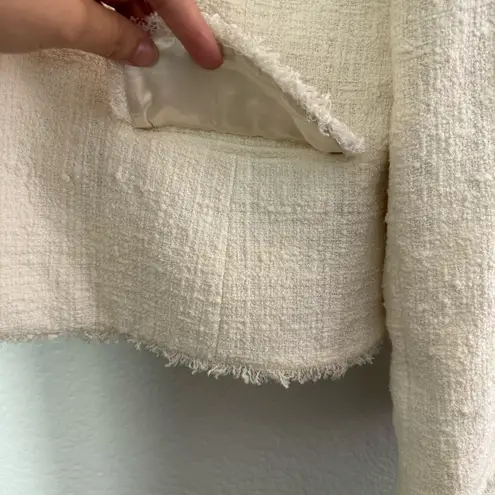 Ellen Tracy • Blazer • Tweed Jacket • Off White • 16 • Office Business Attire