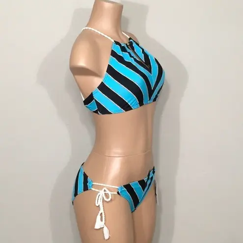 Michael Kors  nautical rope stripe bikini. Medium. . . NWT