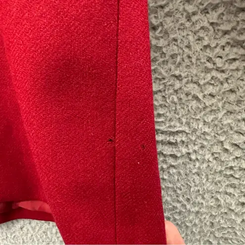 Vintage Sag Harbor 100% Wool Blazer Jacket Academia Preppy Holiday Office W 8P Red