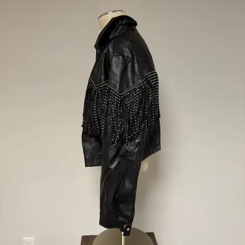Beavely Fringe Jacket Black Size L