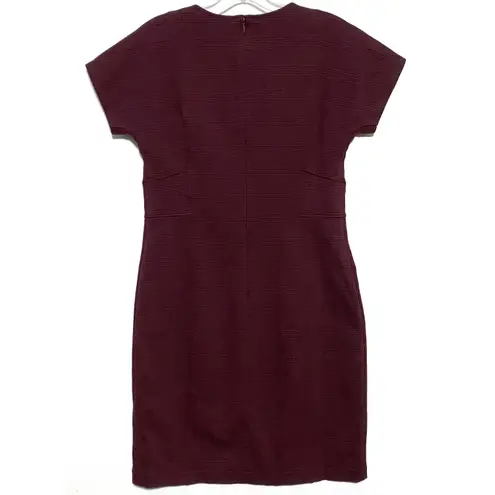 Lark & Ro Red V Neck Dress 12 Minimalist Quiet Luxury Career Dark Romantic