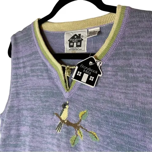 Storybook Knits Bird Song Symphony Sweater Tank Top Large