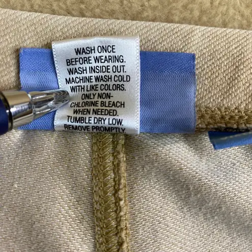 Simply Vera (Vera Wang) Women's Beige Stretch Pants Mid Rise Skinny Leg Sz L EUC Tan Size L