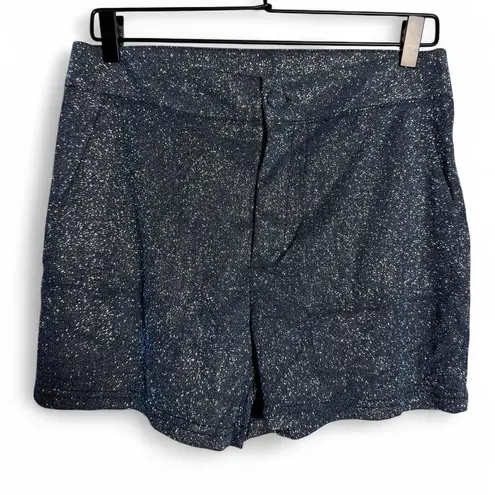 Black/blue size large L EXTREMELY GLITTERY shorts / hot pants