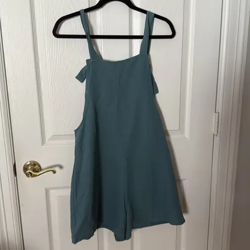 Teal Sleeveless romper with Pockets emery rose medium Blue
