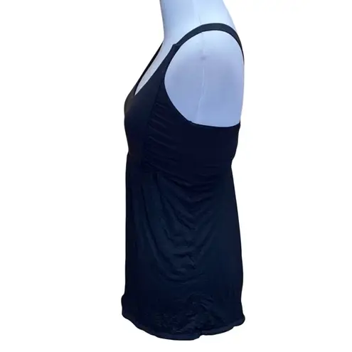 Glyder Black Mesh Baby Doll Halter Tank Top XS