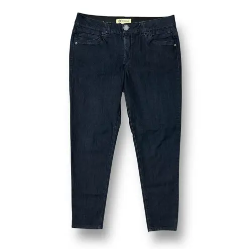 Democracy Black Ab Technology Skinny Jeans Stretch Sculpting Fit Mid Rise Sz 12