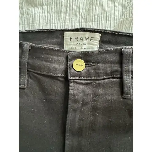 Frame Denim Ali High Rise Skinny Cigarette Jeans, Black, 29” Waist Women's