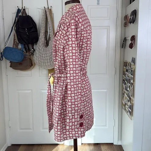 Sanoma y2k funky print trench coat Red Size M