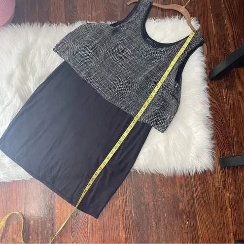 Metaphor Black & White Mini Dress Tank Sleeveless